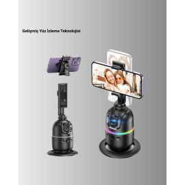 Canlı Yayın ve Video Çekimleri İçin Otomatik Yüz Takipli Masaüstü Gimbal