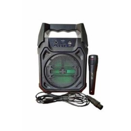 Bluetooth Hoparlör Led Işıklı Taşınabilir Kablosuz Speaker Uzun Pil Ömrü