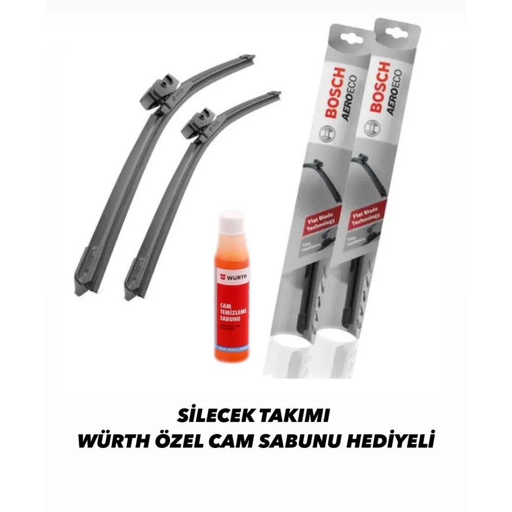 Toyota Corolla 2007-2012 Silecek Takimi Würth Cam Sabunu Hediyeli