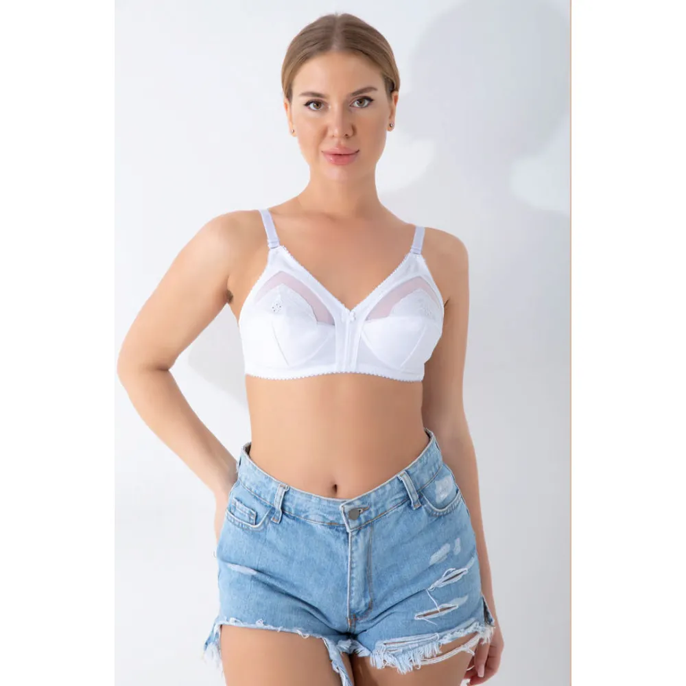Beyaz  Toparlayıcı Sütyen - 502 - Beden 95