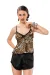 Leopar Babydoll Şortlu Takım - 1461 - Beden L/XL