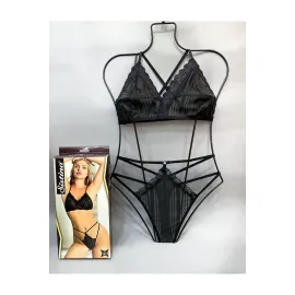 Siyah Bralet Sütyen Takım - B863 - Beden L/XL