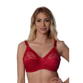 Bordo Dantelli Toparlayıcı Sütyen - 503 - Beden 90