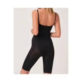 Siyah Kadın Paçalı Boy Dikişsiz Korse - 751 - Beden L