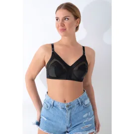 Siyah  Toparlayıcı Sütyen - 502 - Beden 105