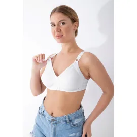 Beyaz Dikişsiz Toparlayıcı Sütyen - 501 - Beden 75