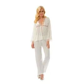 Ekru Penye Çeyizlik 6' Lı Set - 1510 - Beden Xl