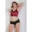 Bordo Saten Dantelli Babydoll Şortlu Takım - 288 - Beden L/xl