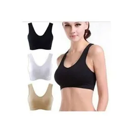 Beyaz Dikişsiz Kadın Pedli Sütyen Korse - 704 - Beden Xl