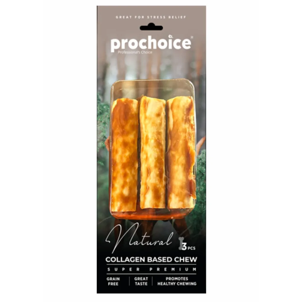 Prochoice Natural Collagen Based Chew, Kolajen Kemik Köpek Ödülü 3 parça