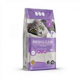 Fresh - Clean 10 lt Ekstra Topaklanan Lavanta Parfümlü Bentonit Kedi Kumu 