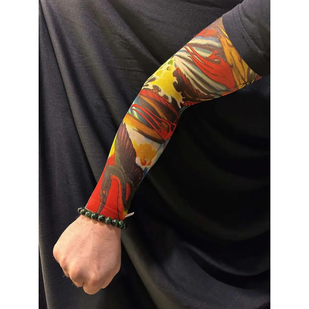 Çorap Dövme Giyilebilir Kol Bacak Dövmesi Likralı 2 Adet Model 25