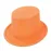 Floresan Turuncu Renk Simli Uzun Fötr Melon Şapka 12 Cm