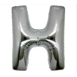 H Harf Folyo Balon Gümüş Renk  40 inç