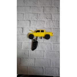 Araba Figürlü Duvar Anahtarlığı Ev Ve Ofis İçin Dekoratif Tasarım