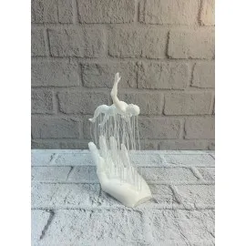 El İnsan Figürü Beyaz Modern Soyut Tasarım Salon Ve Ofis Dekorasyonu