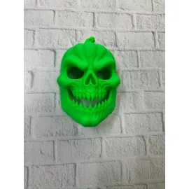 Yeşil Korku Temalı Maske Cadılar Bayramı Dekor