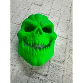 Yeşil Dekoratif Korku Maskesi Duvar Süsü