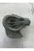 3D Ejderha Başı Heykeli Koleksiyonluk Dekoratif Figür 22x17 cm