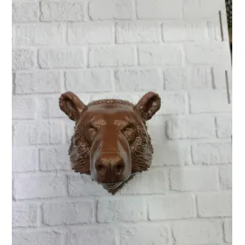 Dekoratif Ayı Duvar Heykeli Asılabilir Hediyelik 25x19 cm