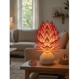 3D Baskı Uyku Çiçeği Gece Lambası