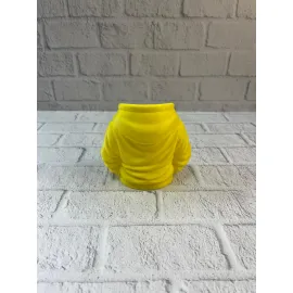 Dekoratif Sarı Hoodie Kalemlik 10x10 cm