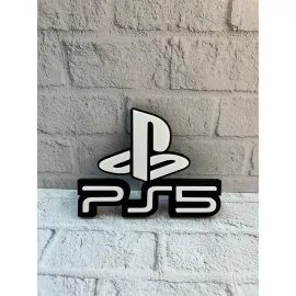 PS5 Logo Dekoratif Duvar Süsü Oyun Odası ve Salon Uyumu