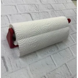 Kırmızı Peçete Tutucu Dayanıklı Duvar Tipi Kağıt Havlu Askısı