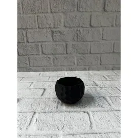 Mini Siyah Dekoratif Saksı 5 Cm Modern Masaüstü Bitki Saksısı