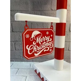 Yılbaşı Tabelalı Dekoratif Lamba Merry Christmas Işıklı Tasarım