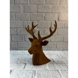 Kahverengi Geyik Biblo 23 Cm Dekoratif Şık Tasarım