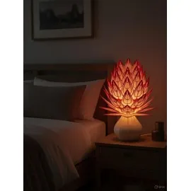 3D Baskı Uyku Çiçeği Gece Lambası