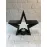 Siyah Yıldız Şeklinde Mumluk Loş Işık Dekor Aksesuarı