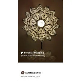 3D Baskı Uyku Çiçeği Gece Lambası