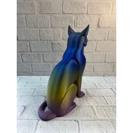 Rainbow Renkli Kedi Biblosu Dekoratif Masa Ve Raf Süsü