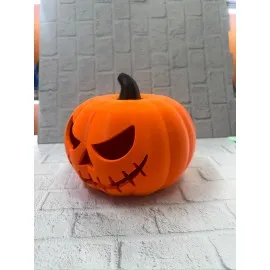 Kapaklı Balkabağı Dekor Kutusu 21×15 Cm Halloween Temalı Saklama