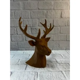 Kahverengi Geyik Biblo 23 Cm Dekoratif Şık Tasarım