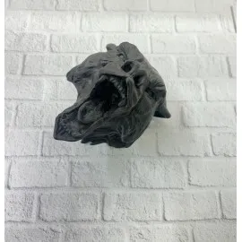 3D Siyah Ayı Başı Duvar Dekoru Modern Asılabilir Heykel 25X19 Cm