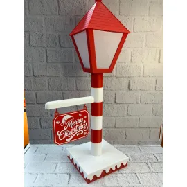 Yılbaşı Tabelalı Dekoratif Lamba Merry Christmas Işıklı Tasarım