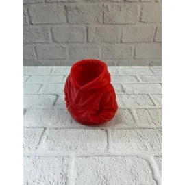 Dekoratif Kırmızı Hoodie Kalemlik 10X10 Cm