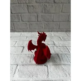 Kırmızı Ejderha Biblo 12 Cm