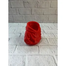 Dekoratif Kırmızı Hoodie Kalemlik 10X10 Cm