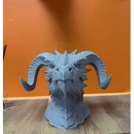 Dekoratif Ejderha Heykeli Özel Tasarım Mitolojik Figür 22X17 Cm