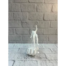 El İnsan Figürü Beyaz Modern Soyut Tasarım Salon ve Ofis Dekorasyonu