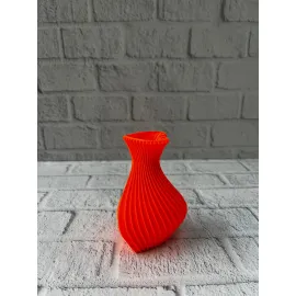 11 cm Turuncu Kalp Formlu Mini Vazo Estetik Dekoratif Obje