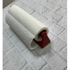 Kırmızı Peçete Tutucu Dayanıklı Duvar Tipi Kağıt Havlu Askısı