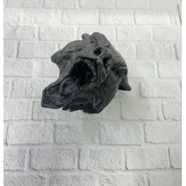 Dekoratif Siyah Ayı Duvar Heykeli Asılabilir Hediyelik 25x19 cm