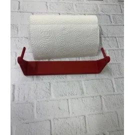 Kırmızı Peçete Tutucu Dayanıklı Duvar Tipi Kağıt Havlu Askısı