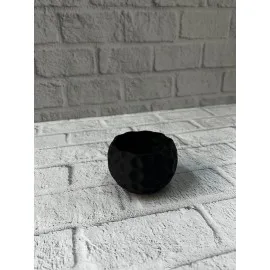 5 Cm Küçük Siyah Saksı Minimal Tasarım Sukulent Ve Kaktüs Saksısı