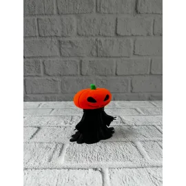 Balkabağı Figür 9cm Cadılar Bayramı Dekoratif Biblo